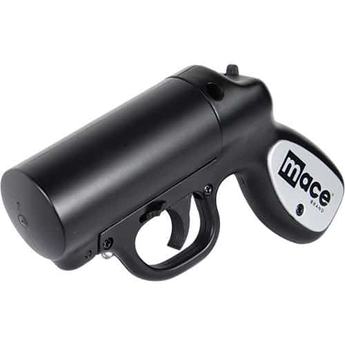 Mace®Pepper Gun with STROBE LED Black