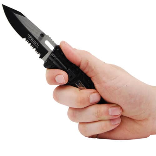 Folding Tactical Survival Pocket Knife Assisted Open with Two Tone Blade