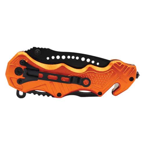 Tactical Folding Spring Assisted Knife Rescue Orange Color - Image 3