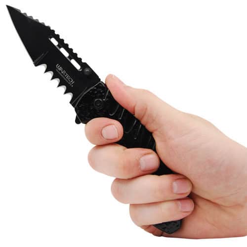 Folding Knife Spring Assisted Black