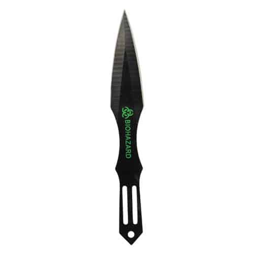 2 Piece Throwing Knife Black BioHazard - Image 4