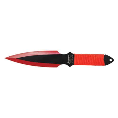 2 Piece Throwing Knife Red Color BioHazard - Image 3