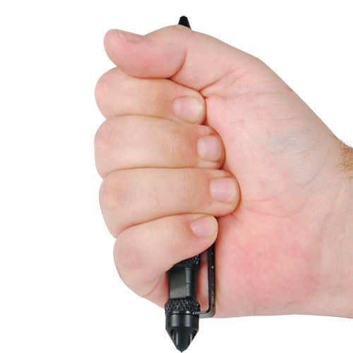 Tactical Black Twist Pen with Extra Refill - Image 3