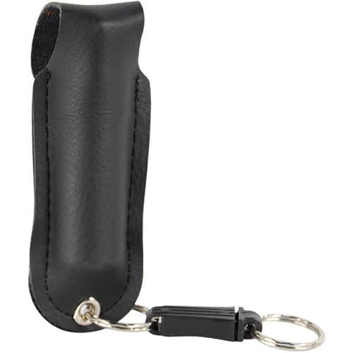 Pepper Shot 1.2% MC 1/2 oz Rhinestone Leatherette Holster Quick Release Keychain - Image 14