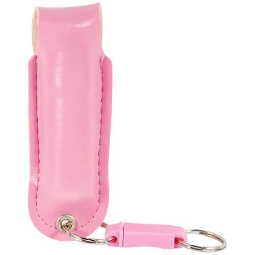 Pepper Shot 1.2% MC 1/2 oz Rhinestone Leatherette Holster Quick Release Keychain - Image 9